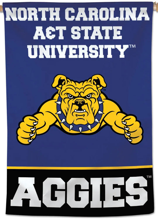 North Carolina A&T Aggies Official NCAA Team Logo Premium 28x40 Wall B ...