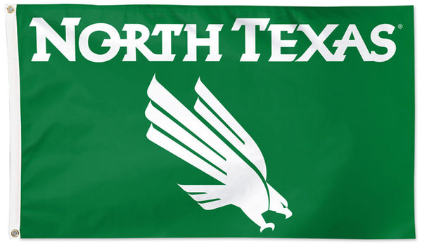 University of North Texas MEAN GREEN Official NCAA Deluxe 3'x5' Team Logo Flag - Wincraft