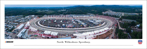 North Wilkesboro Speedway NASCAR All-Star Race 2023 Panoramic Poster Print - Blakeway Worldwide