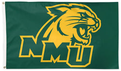 Northern Michigan University WILDCATS Official NCAA Deluxe 3'x5' Team Flag - Wincraft
