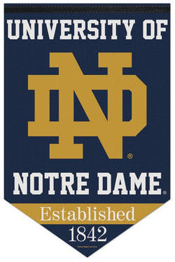 Notre Dame Fighting Irish Official NCAA Premium Felt Wall Banner - Wincraft