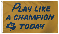 Notre Dame Fighting Irish "Play Like a Champion Today" Official NCAA 3'x5' Team Flag - Wincraft