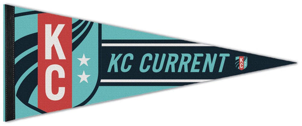 Kansas City CURRENT Official NWSL Women's Soccer Team Premium Felt Pennant - Wincraft Inc.