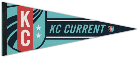 Kansas City CURRENT Official NWSL Women's Soccer Team Premium Felt Pennant - Wincraft Inc.
