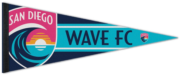 *SHIPS 10/6* San Diego Wave FC Official NWSL Women's Soccer Team Premium Felt Pennant - Wincraft Inc.