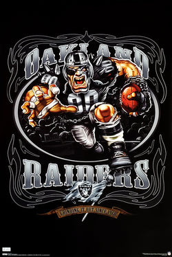 Oakland Raiders "Grinding it Out Since 1960" NFL Theme Art Poster - Costacos 2009