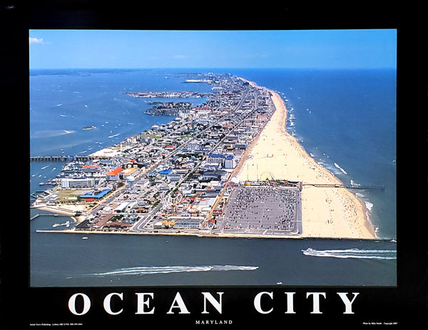 Ocean City, Maryland Aerial View 22x28 Poster Print - Aerial Views by Mike Smith