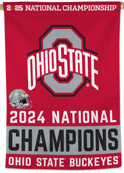 Ohio State Buckeyes 2024 NCAA Football Champions Official 28x40 Wall BANNER - Wincraft