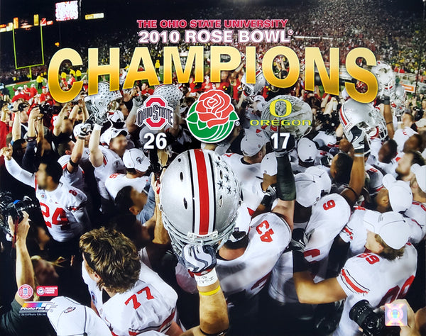 Ohio State Buckeyes Football 2010 Rose Bowl Champs Premium Poster Print - Photofile 16x20