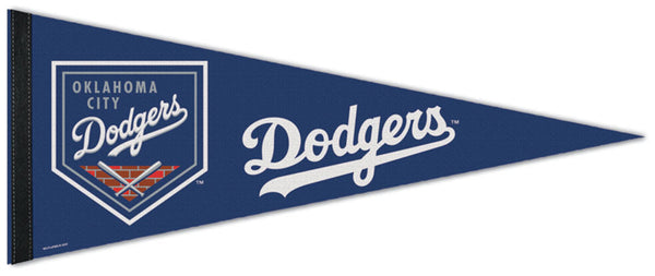 Oklahoma City Dodgers Minor League Baseball Premium Felt Collector's Pennant - Wincraft Inc.