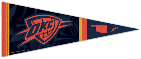 Oklahoma City Thunder 2023-24 NBA City Edition Premium Felt Pennant - Wincraft