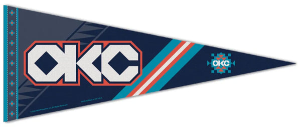 Oklahoma City Thunder 2025-26 NBA City Edition Premium Felt Pennant - Wincraft