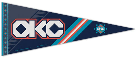 Oklahoma City Thunder 2025-26 NBA City Edition Premium Felt Pennant - Wincraft