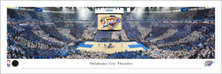 Oklahoma City Thunder NBA Game Night at Paycom Center Panoramic Poster Print - Blakeway Worldwide