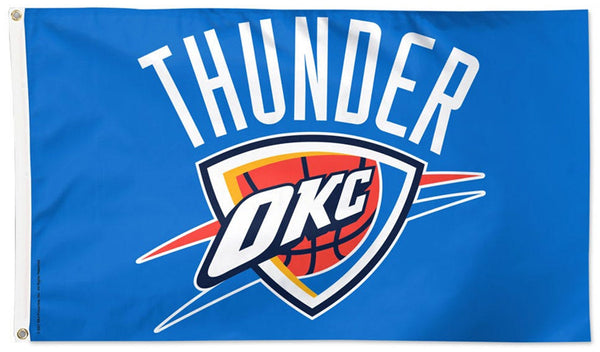 Oklahoma City Thunder Official NBA Basketball DELUXE-EDITION 3'x5' Team Flag - Wincraft
