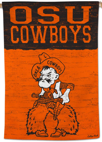 Oklahoma State Cowboys NCAA College Vault Series 1950s-Style Official NCAA Premium 28x40 Wall Banner - Wincraft Inc.