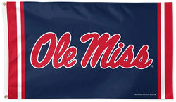 University of Mississippi OLE' MISS SCRIPT Official NCAA Deluxe-Edition 3'x5' Flag - Wincraft