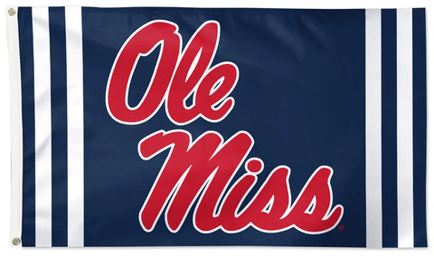 University of Mississippi OLE' MISS SCRIPT Official NCAA Deluxe-Edition 3'x5' Flag - Wincraft