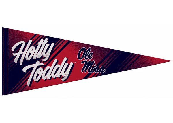 Ole Miss Rebels HOTTY TODDY Official NCAA Team Motto Premium Felt Pennant - Rico Inc.
