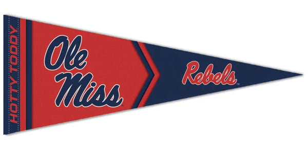 Ole Miss Rebels "Hotty Toddy" Official NCAA Premium Felt Collector's Pennant - Wincraft Inc.