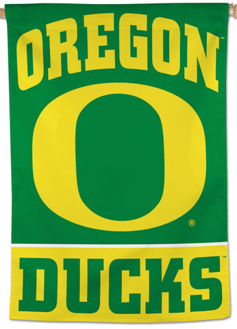 Oregon Ducks Official NCAA Team Logo and Wordmark Premium 28x40 Wall Banner - Wincraft