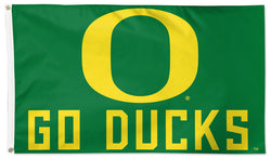 University of Oregon Ducks GO DUCKS Official NCAA Deluxe 3'x5' Team Logo Flag - Wincraft