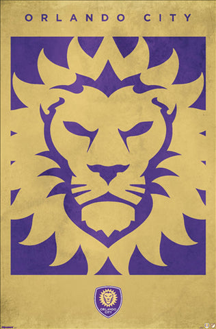 Orlando City SC Official MLS Soccer Team Logo Poster - Costacos Sports