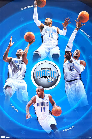 Orlando Magic "Four Stars" Poster (Vince Carter, Dwight Howard, Nelson, Lewis) - Costacos 2010