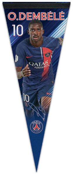 Ousmane Dembélé Paris Saint-Germain FC Signature Series Premium Felt Pennant - Wincraft Inc.