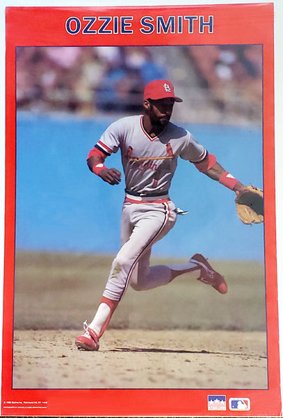 Ozzie Smith St. Louis Cardinals MLB Baseball Action Poster - Starline Inc. 1988