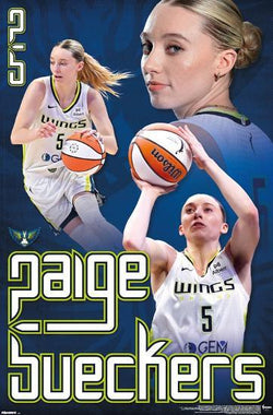 Paige Bueckers "Superstar" Dallas Wings WNBA Women's Basketball Poster - Costacos 2025
