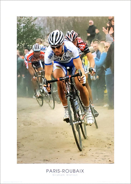 Paris-Roubaix Cycling Race (Tom Boonen at Cysoing) Premium Poster Print - Graham Watson