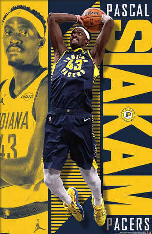 Pascal Siakam "Dynamo" Indiana Pacers NBA Basketball Official Poster - Costacos Sports