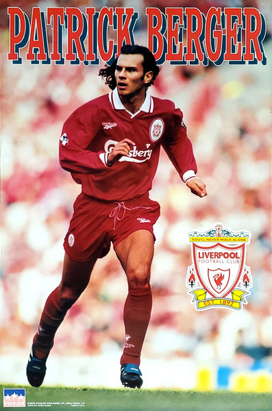 Patrick Berger "Superstar" Liverpool FC Football Club Soccer Poster - Starline 1997