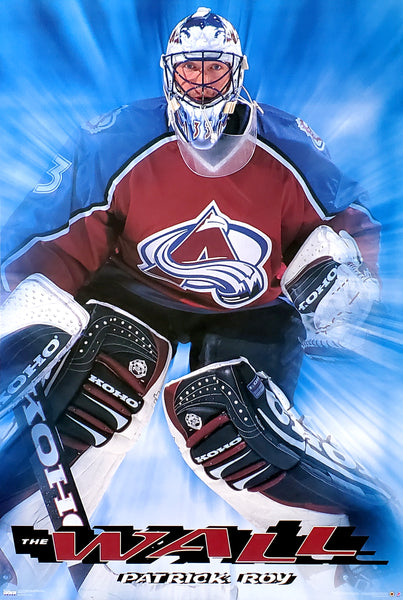 Patrick Roy "The Wall" Colorado Avalanche NHL Hockey Goalie Action Poster - Costacos 1998