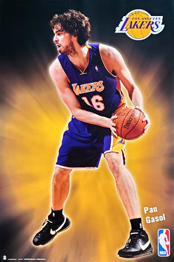 Pau Gasol "Action" Los Angeles Lakers Official NBA Basketball Poster - G.E. (Spain) 2010