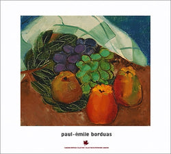 Paul-Emile Borduas "Fruits and Leaves" (1941) Art Poster Print - Eurographics Inc.