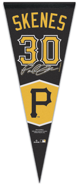 Paul Skenes "Signature 30" Pittsburgh Pirates Official MLB Baseball Premium Felt Collector's Pennant - Wincraft