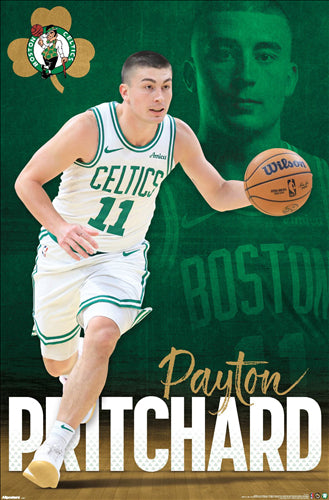 Payton Pritchard "Dynamo" Boston Celtics NBA Basketball Wall Poster - Costacos Sports