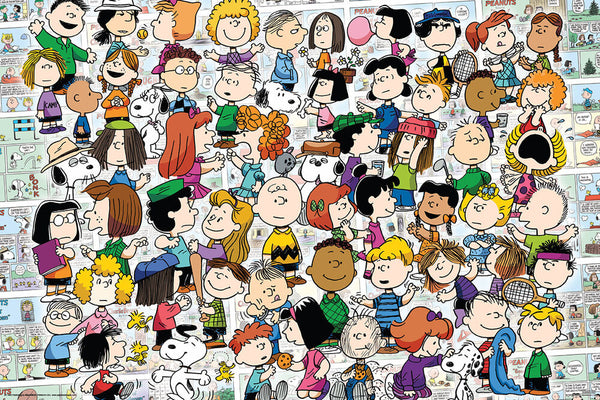 THE PEANUTS UNIVERSE by Charles M. Schulz (Over 50) Official Cartoon Series Poster - Aquarius