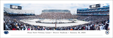 Penn State Nittany Lions Hockey at Beaver Stadium (2026) Panoramic Poster Print - Blakeway