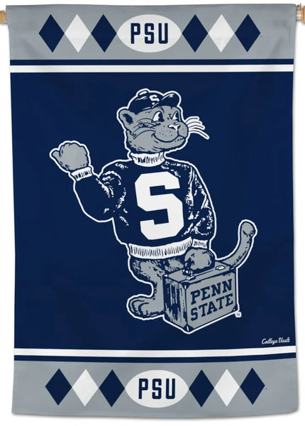 Penn State Nittany Lions "Hitchhiker" Retro-1950s-Style NCAA College Vault 28x40 Wall Banner - Wincraft