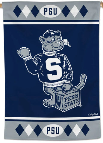 Penn State Nittany Lions "Hitchhiker" Retro-1950s-Style NCAA College Vault 28x40 Wall Banner - Wincraft