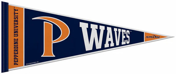 Pepperdine University Waves Official NCAA Team Felt Pennant - Rico