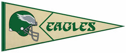 Philadelphia Eagles Alt-Retro-Style Official NFL Football Team Felt Pennant - Rico Inc.
