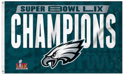 *SHIPS 2/22* Philadelphia Eagles 2025 NBA Champions Official Commemorative 3'x5' FLAG - Rico Inc.