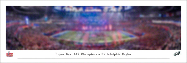 *SHIPS 2/22* Philadelphia Super Bowl LIX (2025) CHAMPIONS Panoramic Poster Print - Blakeway Worldwide