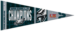 *SHIPS 2/22* Philadelphia Eagles Super Bowl LIX (2025) CHAMPIONS Premium Felt Collector's Pennant - Rico Inc.