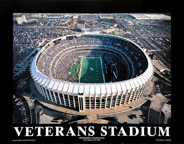 Philadelphia Eagles Veterans Stadium Gameday Classic Poster Print - Aerial Views