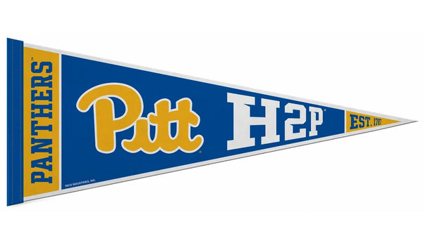 University of Pittsburgh PITT PANTHERS "H2P" Official NCAA Team Felt Pennant - Rico